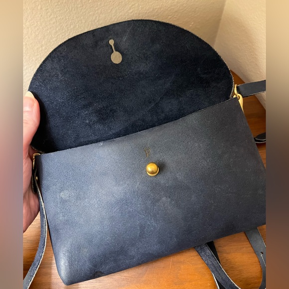 Form Function Form Penney Clutch Latigo Baltic Blue Suede Leather - Picture 9 of 15